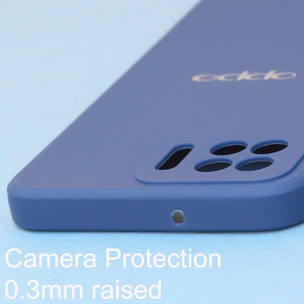 Dark Blue  Candy Silicone Case for Oppo F17 Pro