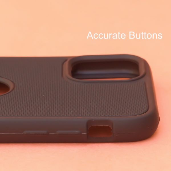 Black Niukin Logo Cut Silicone Case for Apple iphone 13