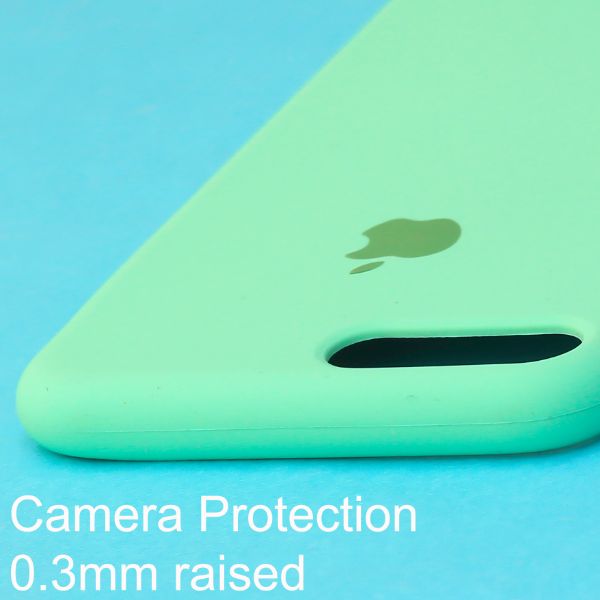 Light Green Original Silicone case for Apple iphone 7 Plus