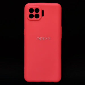 Red Silicone Case for Oppo F17 Pro