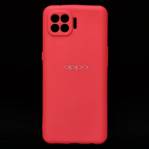 Red Silicone Case for Oppo F17 Pro