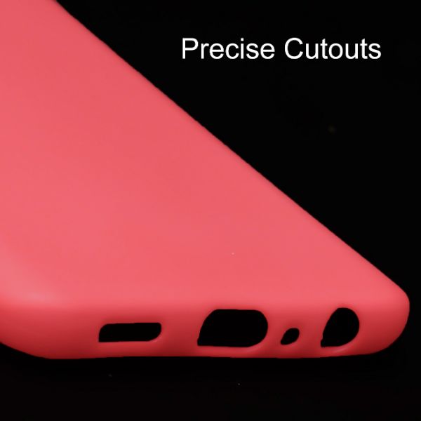 Red Silicone Case for Oppo F17 Pro