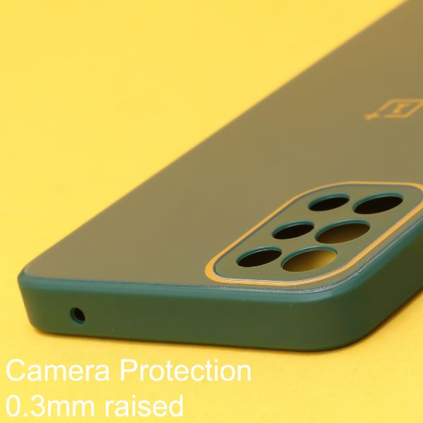 Dark green camera Safe mirror case for Oneplus 9R