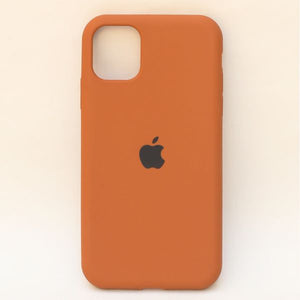 Brown Original Silicone case for Apple iphone 11 Pro