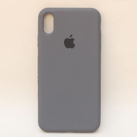 Grey Original Silicone case for Apple Iphone Xs Max