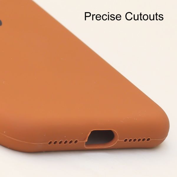 Brown Original Silicone case for Apple iphone 11 Pro