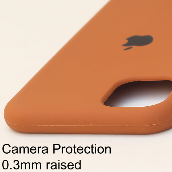 Brown Original Silicone case for Apple iPhone 11 Pro Max
