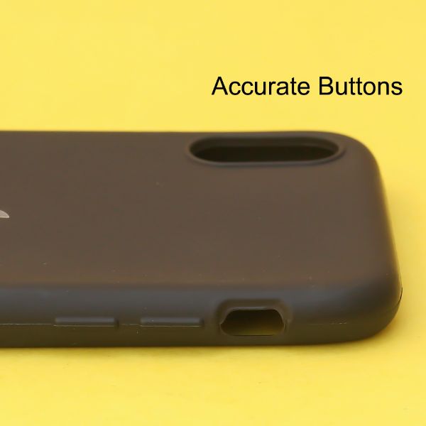 Black Silicone Case for Apple iphone X/xs