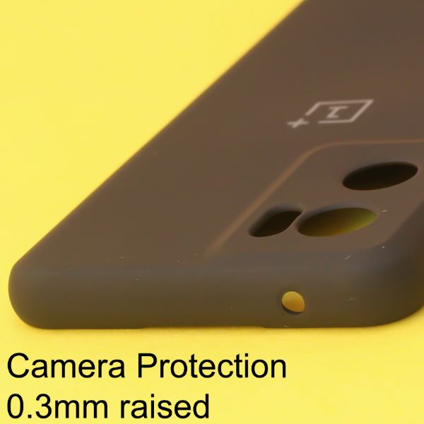 Black Original Camera Safe Silicone case for Oneplus Nord CE 2