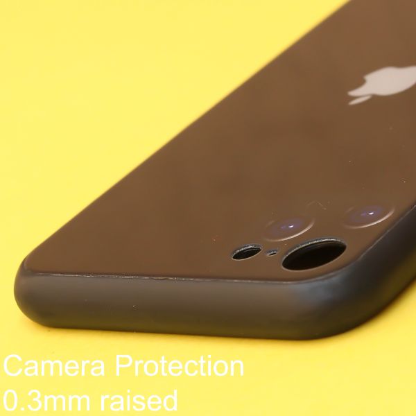 Black Multi Camera Glass case for Apple iPhone SE 2