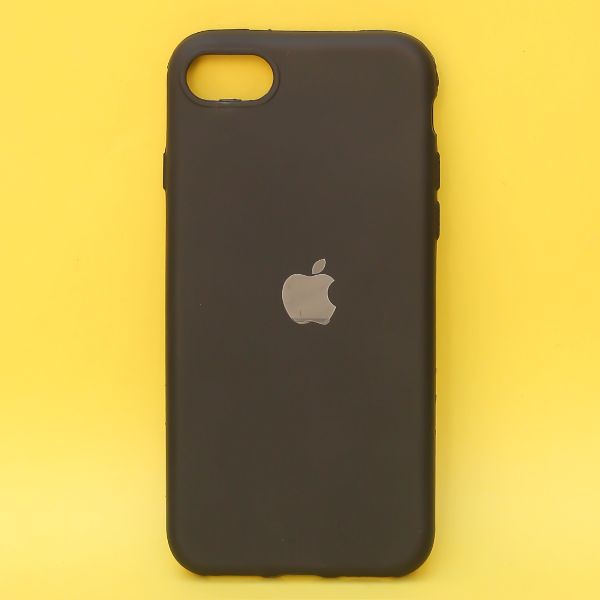 Black Silicone Case for Apple iphone 8