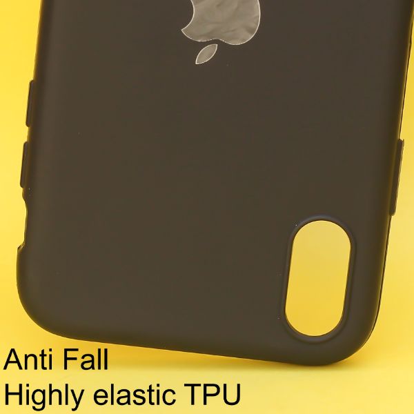 Black Silicone Case for Apple iphone Xr