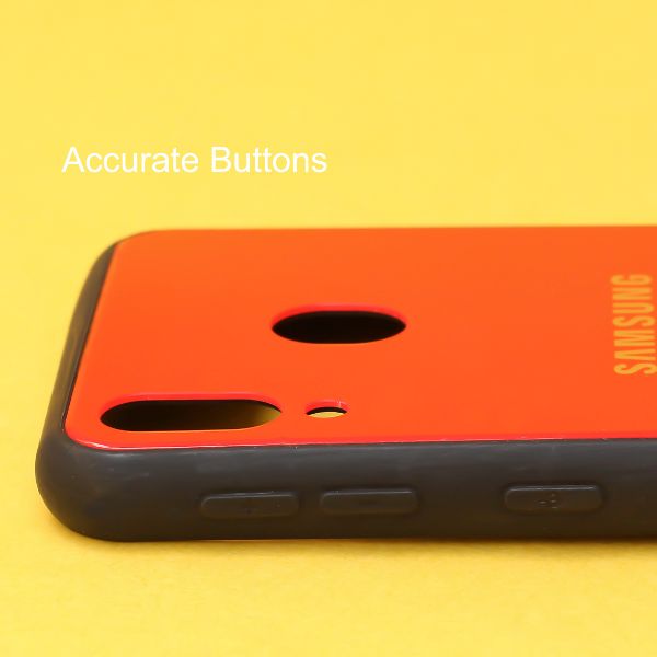 Red mirror Silicone Case for Samsung M20