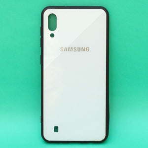 White mirror Silicone  case for Samsung M10