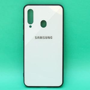 White mirror Silicone  case for Samsung M40