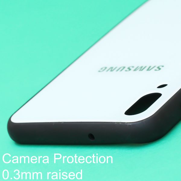 White mirror Silicone  case for Samsung M10