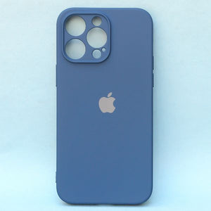 Dark Blue Camera Original Silicone case for Apple iphone 13 Pro Max