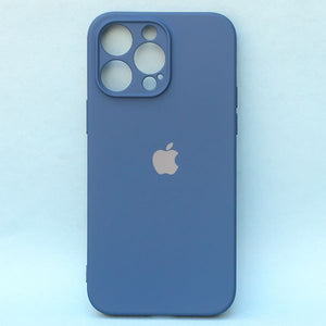 Dark Blue Camera Original Silicone case for Apple iphone 14 Pro Max