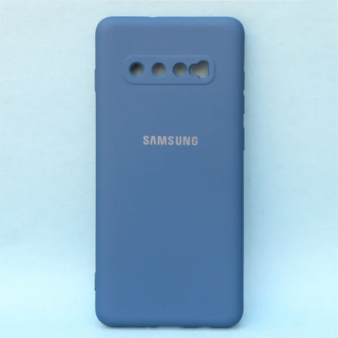 Dark Blue Camera Original Silicone case for Samsung S10 Plus