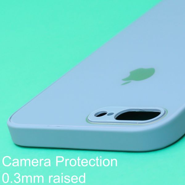 Blue camera Safe mirror case for Apple Iphone 7 Plus