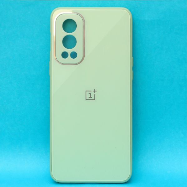 Light Green camera Safe mirror case for Oneplus Nord 2