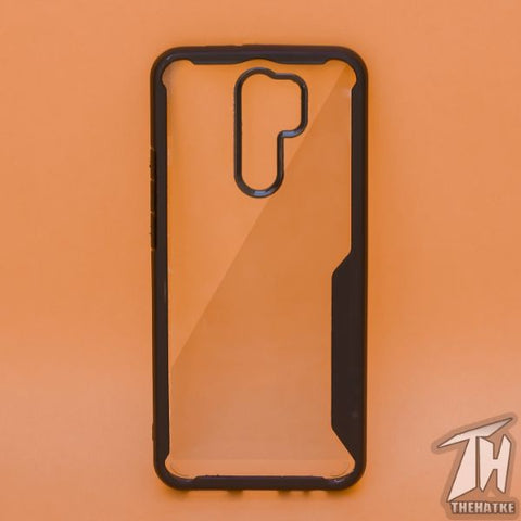 Shockproof silicone protective transparent Case for Poco M2