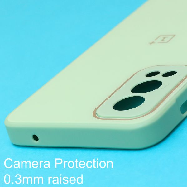 Light Green camera Safe mirror case for Oneplus Nord 2