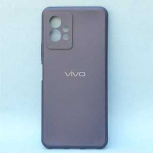Dark Blue  Candy Silicone Case for Vivo T1 5G