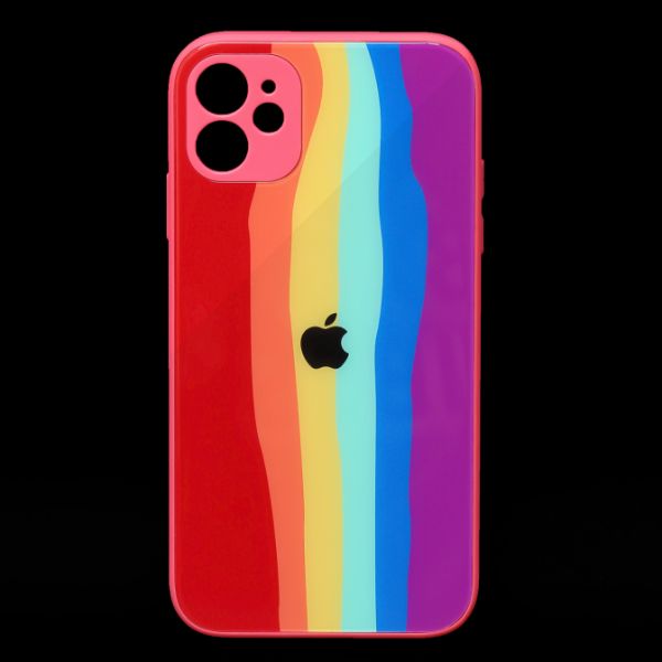 Rainbow Glass Safe Silicone Case for Apple iphone 11