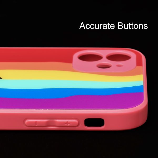 Rainbow Glass Safe Silicone Case for Apple iphone 11