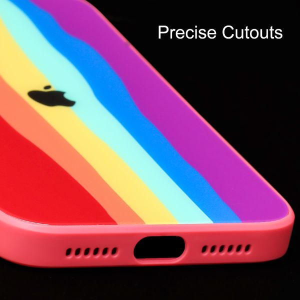 Rainbow Glass Safe Silicone Case for Apple iphone 11