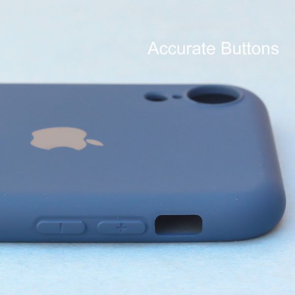 Dark Blue Original Camera Silicone case for Apple iphone XR