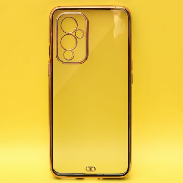 Black Electroplated Transparent Case for Oneplus 9