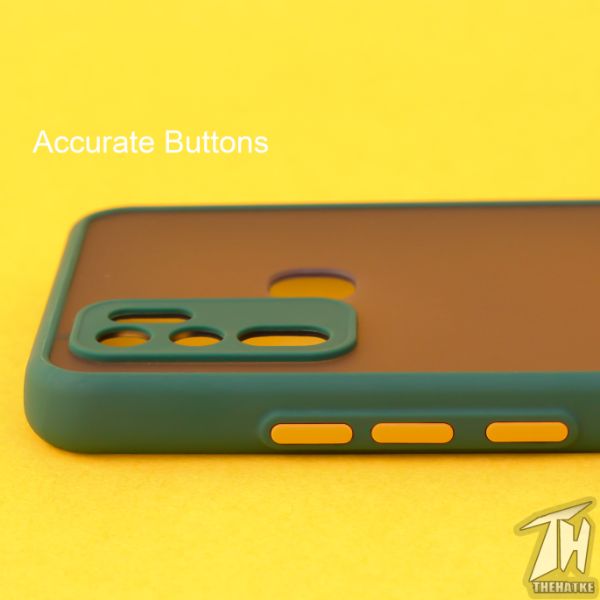 Dark Green Smoke Camera Safe Silicone case for Vivo Y30