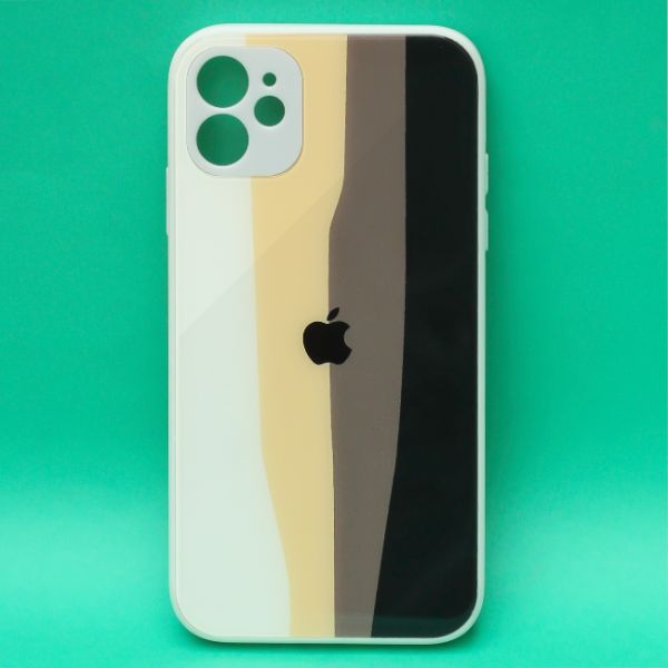 Camouflage Glass Safe Silicone Case for Apple Iphone 11