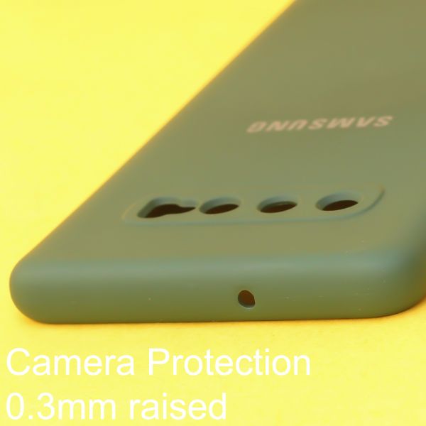 Dark Green Original Camera Silicone case for Samsung S10 Plus