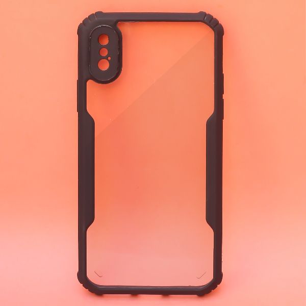 Shockproof silicone protective transparent Case for Apple iphone X/Xs