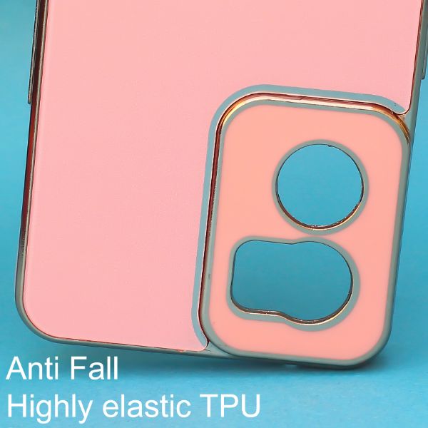 Pink Matt Silicone Glass case for Oneplus Nord CE 2