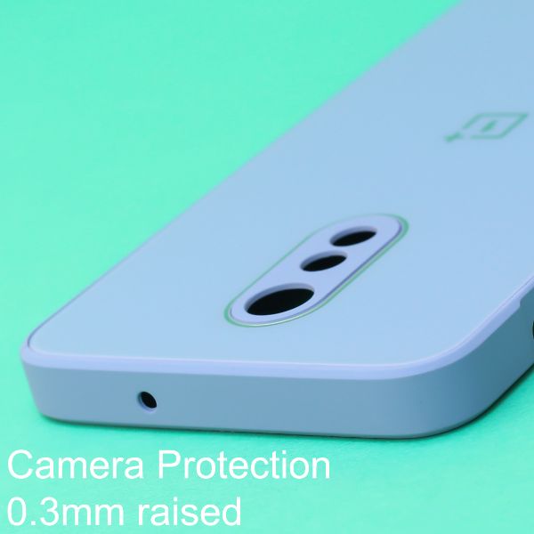Blue camera Safe mirror case for Oneplus 7