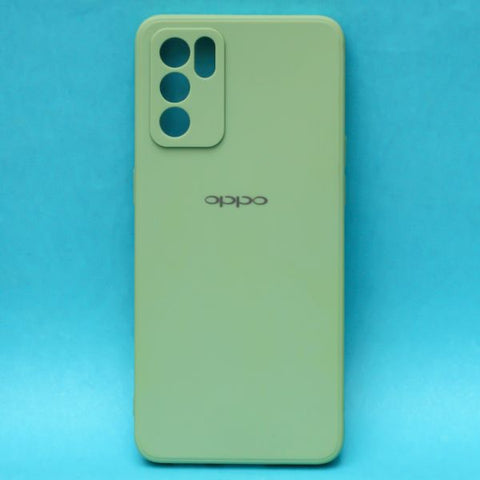 Light Green Candy Silicone Case for Oppo Reno 6