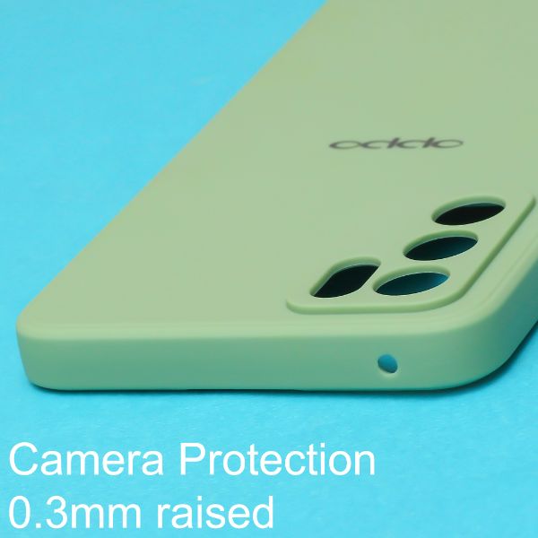 Light Green Candy Silicone Case for Oppo Reno 6