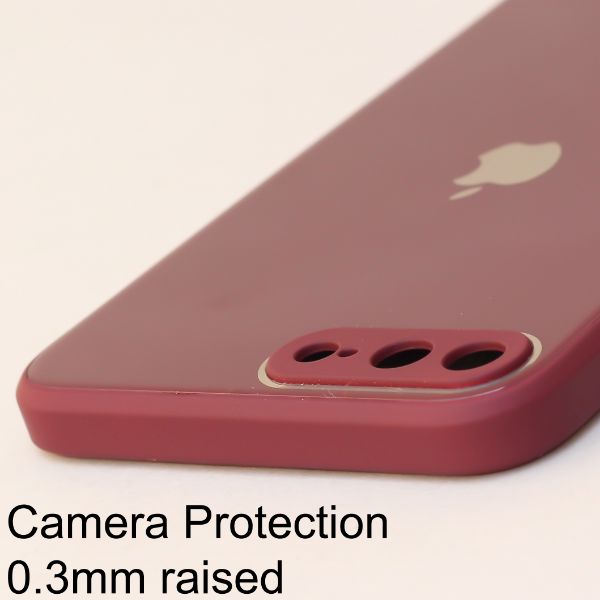 Mehroon camera Safe mirror case for Apple Iphone 8 Plus