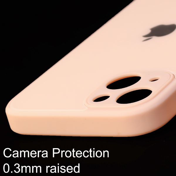 Peach camera Safe mirror case for Apple Iphone 14 Plus