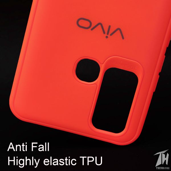Red Silicone Case for Vivo Y50