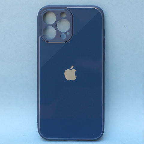 Dark Blue camera Safe mirror case for Apple Iphone 14 Pro