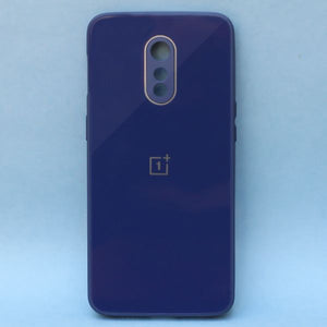 Dark Blue camera Safe mirror case for Oneplus 6T