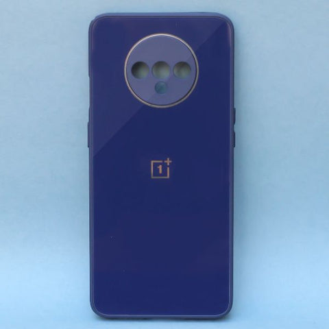 Dark Blue camera Safe mirror case for Oneplus 7T