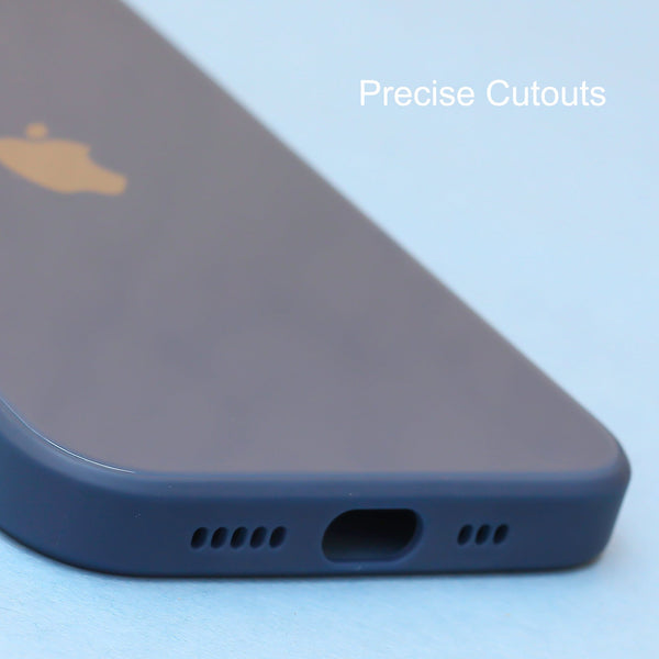 Dark Blue camera Safe mirror case for Apple Iphone 14 Plus