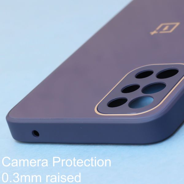 Dark Blue camera Safe mirror case for Oneplus 9R