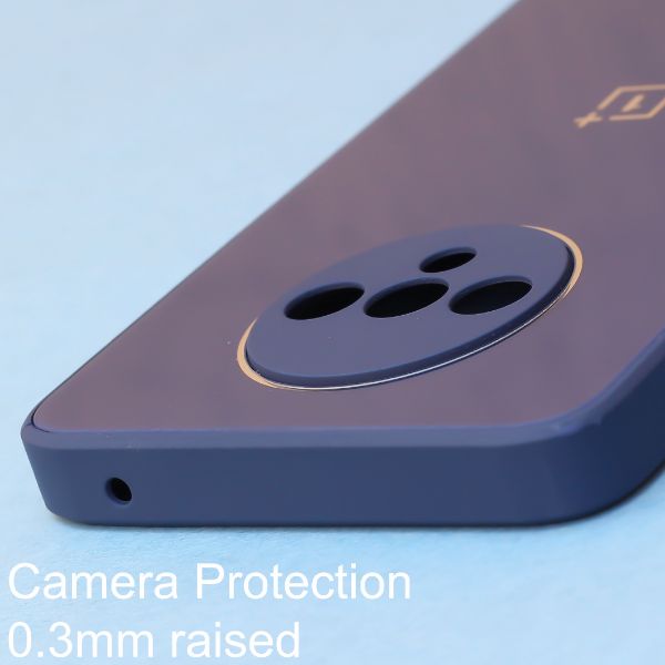 Dark Blue camera Safe mirror case for Oneplus 7T